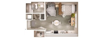 S1 Floor Plan at Walcott Jeffersonville, Jeffersonville, IN, 47130