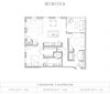 Mimosa 2 Bed 2 Bath Floor Plan Mimosa 2 Bed 2 Bath, 1,139 Sq.Ft. Floor Plan at Vickers Roswell, Georgia, 30075