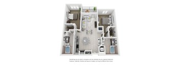 B1 1,189-to1,215 Sq.Ft. Floor plan  at Moda North Bay Village, North Bay Village, 33141