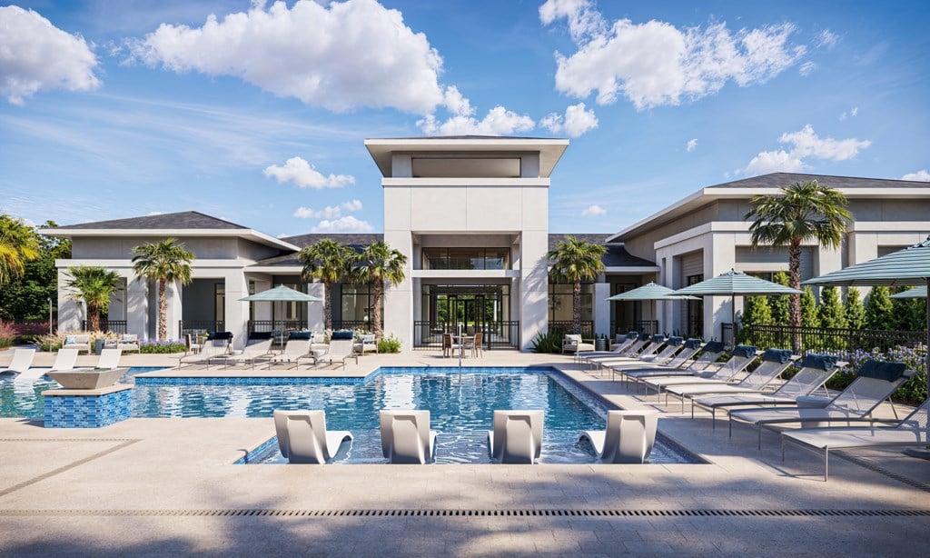 the pool at the resort