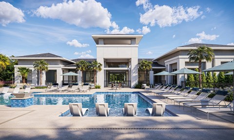 the pool at the resort
