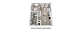 a 1 bedroom floor plan  woodland commons apartments