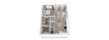 a 1 bedroom floor plan  villas at spring creek