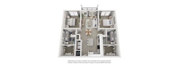 a 1 bedroom floor plan  villas at spring creek