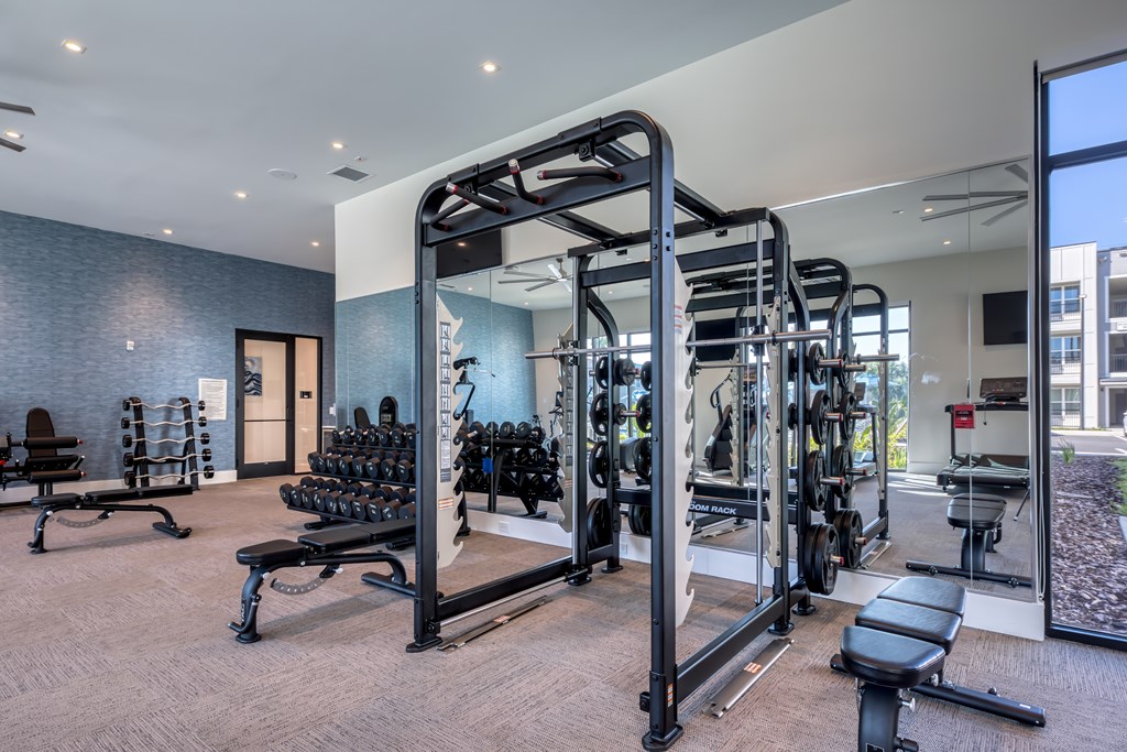 Resident gym.