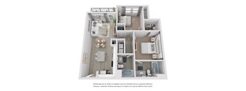 a 1 bedroom floor plan  sierra  2100 sq ft