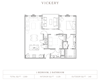 1 Bedroom 2 Bathroom Floor Plan 1 Bedroom 2 Bathroom, 1,129 Sq.Ft. Floor Plan at Vickers Roswell, Roswell