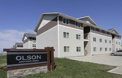 Olson Apartment Homes exterior at Olson Apartments, Tioga, 58852