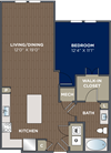 A13 1 bed 1 bath