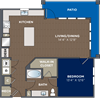 1 Bedroom 1 Bathroom floor plan 1 Bedroom 1 Bathroom, 892 Sq.Ft. floor plan at Luma Headwaters, Orlando, 32837