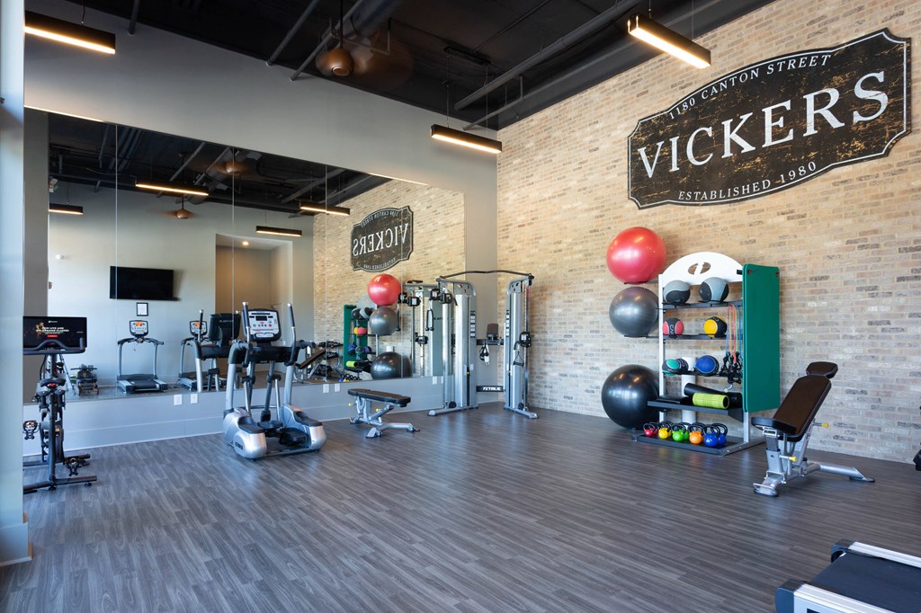 the gym at vickers gym and fitness center