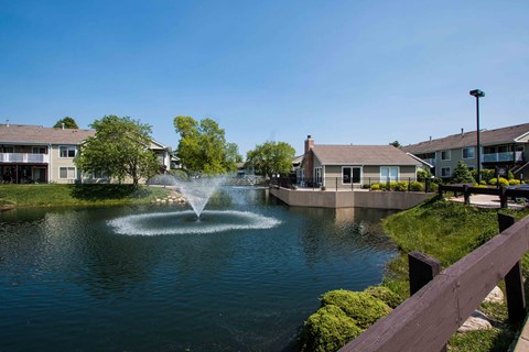 View of pond at The Crossings at St. Charles