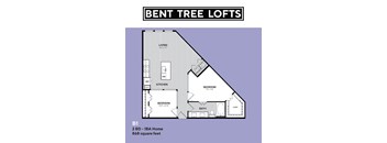 B1 Floorplan Bent Tree Lofts