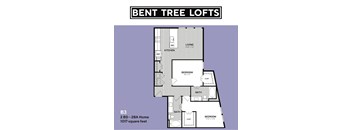 B3 Floorplan Bent Tree Lofts