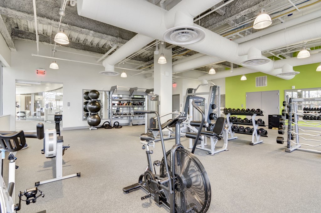 Fitness Center With Updated Equipment at The Oxford Apartments, Oxon Hill, MD 20745