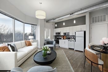 Living And Kitchen at The Oxford Apartments, Oxon Hill Maryland