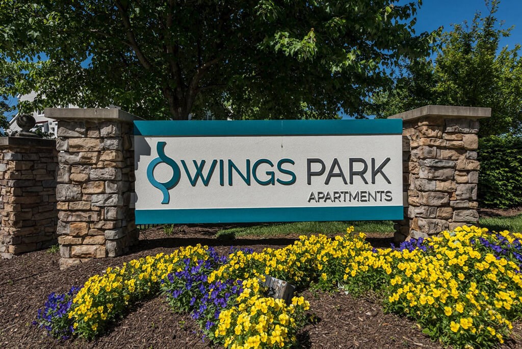 Entrance Signage at Owings Park Apartments, Maryland, 21117