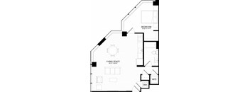 1F Floor Plan  at The Oxford Apartments, Oxon Hill, MD 20745