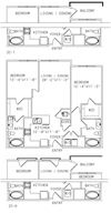 2-B1 2 Bed 2 Bath Floor Plan 2-B1 2 Bed 2 Bath Floor Plan at Mira Upper Rock, Rockville, MD