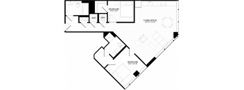 2F Floor Plan at The Oxford Apartments, Oxon Hill
