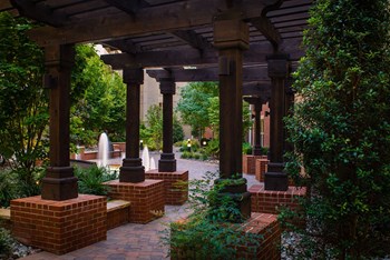Courtyard Area With Fountains at Mira Upper Rock, Rockville, MD, 20850