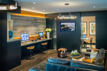 Comfortable co-working lounge and business center at Mira Upper Rock, Maryland, 20850