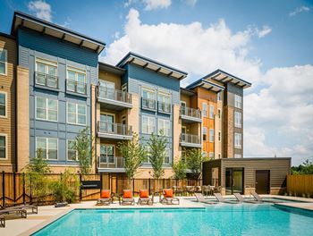 Front Pool View at Mira Upper Rock, Rockville, MD