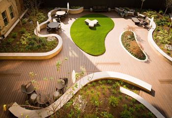 Aerial View Of Courtyard at Mira Upper Rock, Rockville, 20850
