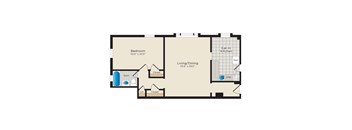 A05 Floorplan at Falkland Chase, Silver Spring, MD