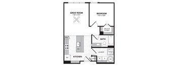 a floor plan of a bedroom apartment