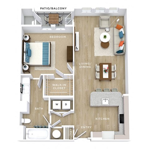 A01 Floor Plan  at Allure Apollo, Camp Springs, 20746