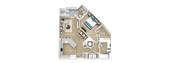 A03 Floor Plan at Allure Apollo, Camp Springs, 20746