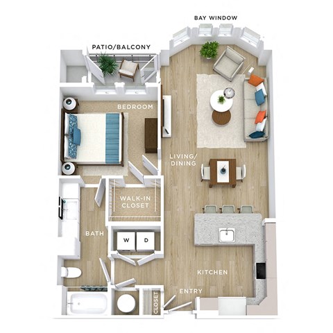 A08 Floor Plan at Allure Apollo, Camp Springs, 20746