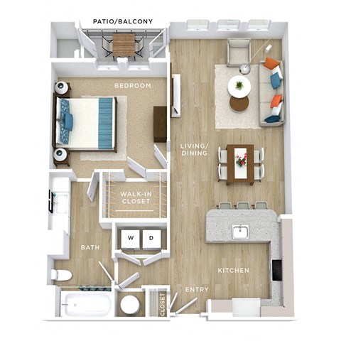 A12 Floor Plan at Allure Apollo, Camp Springs