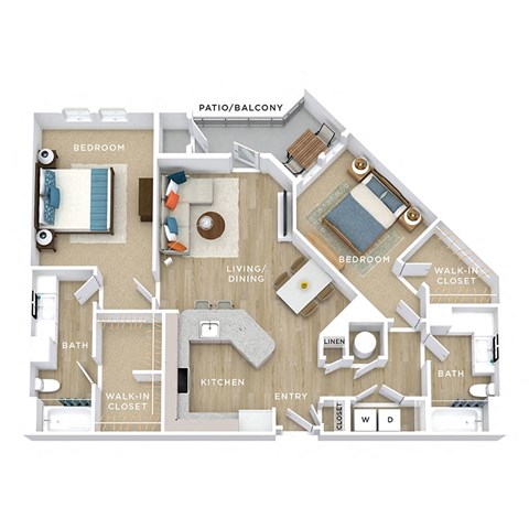 C06 Floor Plan at Allure Apollo, Camp Springs, 20746