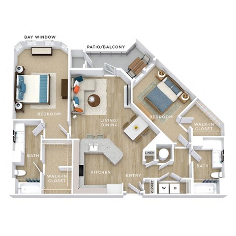 C08 Floor Plan at Allure Apollo, Camp Springs