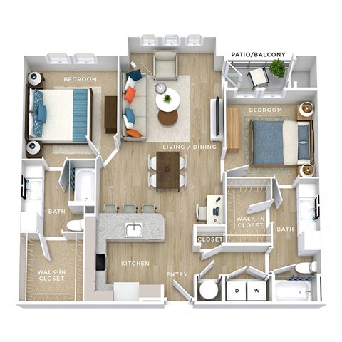 C12 Floor Plan at Allure Apollo, Camp Springs, MD
