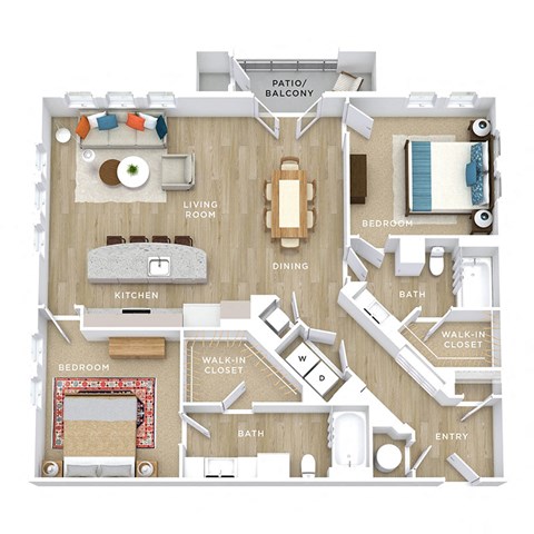 C13 Floor Plan at Allure Apollo, Camp Springs, 20746