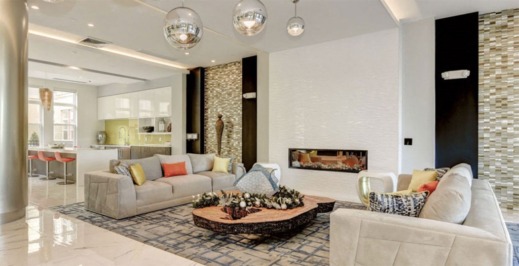 Clubroom With Fireplace at Ascend Apollo Apartments, Largo
