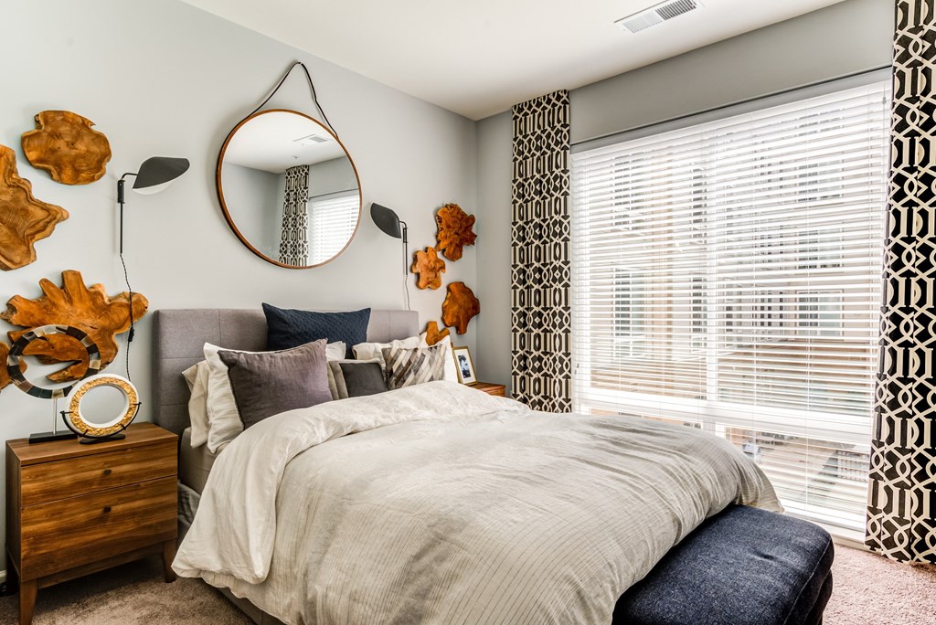 Bedroom With Large Bed at Ascend Apollo Apartments, Maryland 20774