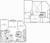 1-B6L 2 Bed 2 Bath Floor Plan 1-B6L 2 Bed 2 Bath Floor Plan at Mira Upper Rock, Rockville