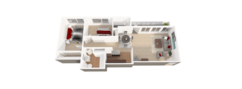 B2_2Bed_2Bath at Laurel Pines, Laurel, Maryland