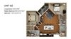 2 Bedroom 2 Bathroom Floor Plan 2 Bedroom 2 Bathroom Floor Plan at Liberty Mill, Germantown, Maryland