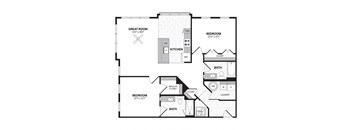 a floor plan of a bedroom house
