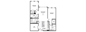 a floor plan of a bedroom house