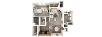1 bed 1 bath B at Park at Winterset Apartments, Maryland, 21117