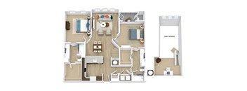 Bianca Floor Plan at Aspire Apollo, Camp Springs, 20746