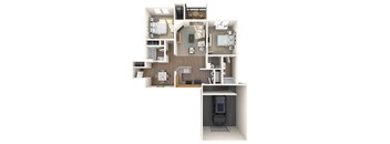 2 bed 2 bath B at Park at Winterset Apartments, Owings Mills, Maryland