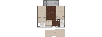 Floorplan C1 - Kimbell at Prairie Crossing, Farmers Branch, Texas