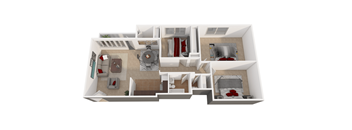 C2_3Bed_2Bath at Laurel Pines, Maryland, 20708